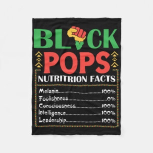 Afrika Black Pops Nährwertangabe Melanin Bewusst Fleecedecke