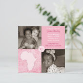 Afrika-Block: Weiches Rosa Ankündigung (Stehend Vorderseite)