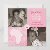 Afrika-Block: Weiches Rosa Ankündigung (Vorderseite)