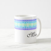 Afrika Border Green Blue Lila Mug Kaffeetasse (VorderseiteRechts)