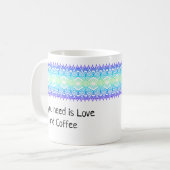 Afrika Border Green Blue Lila Mug Kaffeetasse (Vorderseite Links)