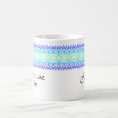 Afrika Border Green Blue Lila Mug Kaffeetasse (Mittel)