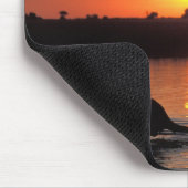 Afrika, Botsuana, Chobe National Park, Herde Mousepad (Ecke)