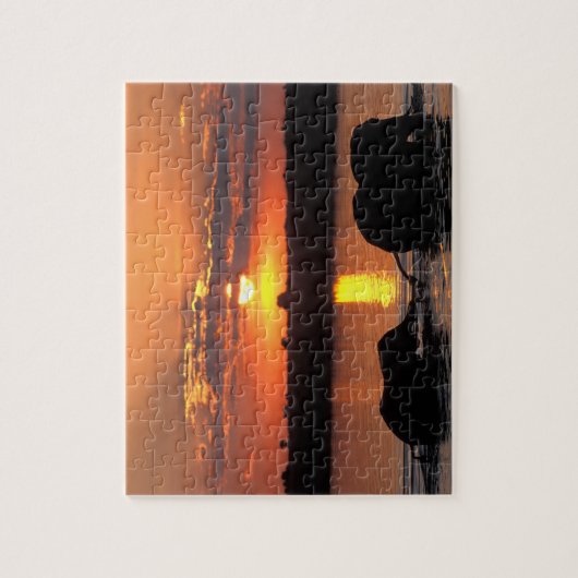 Afrika, Botsuana, Chobe National Park, Herde Puzzle (Vertikal)