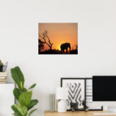 Afrika, Botsuana, Chobe National Park, Setting Poster (Heimbüro)