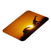 Afrika, Botsuana, Chobe-Nationalpark, Giraffe 2 Magnet (Linke Seite)