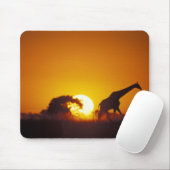 Afrika, Botsuana, Chobe-Nationalpark, Giraffe 2 Mousepad (Mit Mouse)