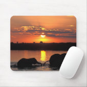 Afrika, Botsuana, Chobe-Nationalpark, Herde Mousepad (Mit Mouse)