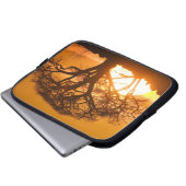 Afrika, Botsuana, Sonnenuntergang Silhouetten Baob Laptopschutzhülle (Vorne Knopf)