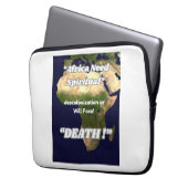 "Afrika braucht eine spirituelle Entkolonialisieru Laptopschutzhülle (Vorderseite Links)
