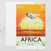 Afrika Briefpapier (Vorne/Hinten)