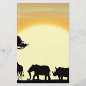 Afrika Briefpapier (Vorderseite)