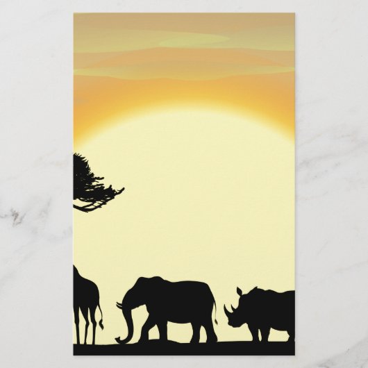 Afrika Briefpapier (Vorderseite)