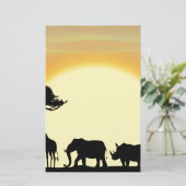 Afrika Briefpapier (Stehend Vorderseite)