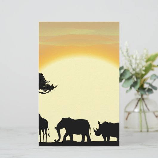 Afrika Briefpapier (Stehend Vorderseite)