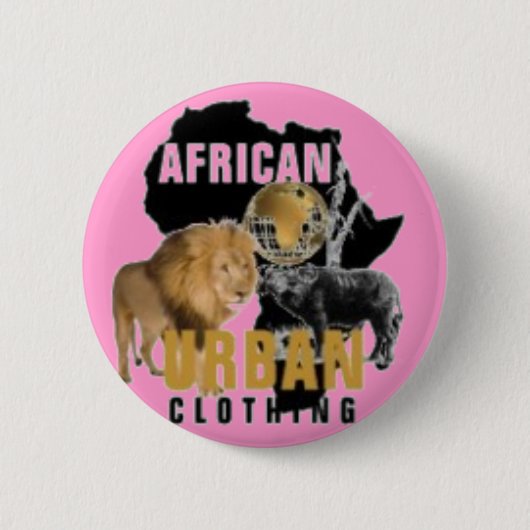 Afrika-Buttonknopf Button (Vorderseite)