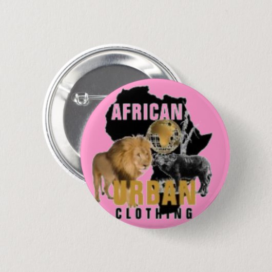 Afrika-Buttonknopf Button (Vorne & Hinten)