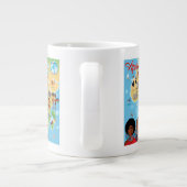 Afrika-Cartoon-Karte Jumbo-Tasse (Rückseite)