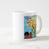 Afrika-Cartoon-Karte Jumbo-Tasse (Vorderseite Rechts)
