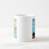 Afrika-Cartoon-Karte Kaffeetasse (Mittel)