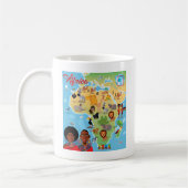 Afrika-Cartoon-Karte Kaffeetasse (Links)