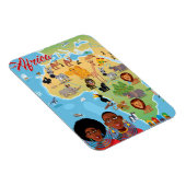 Afrika-Cartoon-Karte Magnet (Rechte Seite)