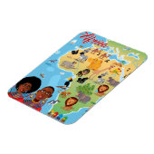 Afrika-Cartoon-Karte Magnet (Linke Seite)