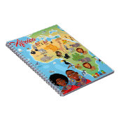 Afrika-Cartoon-Karte Notizblock (Rechte Seite)
