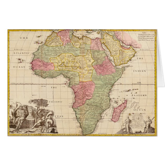 Afrika circa 1725 (Vorderseite (Horizontal))