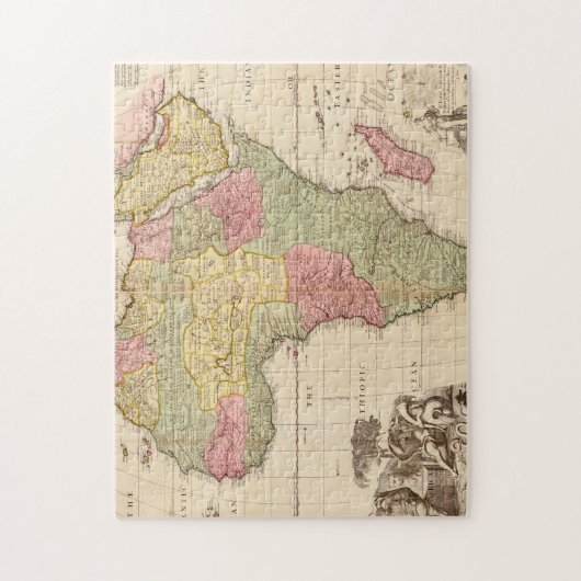 Afrika circa 1725 puzzle (Vertikal)