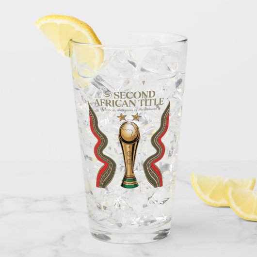 Afrika-Cup in Marokko Glas (Vorderseite Ice)