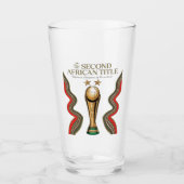 Afrika-Cup in Marokko Glas (Vorderseite)
