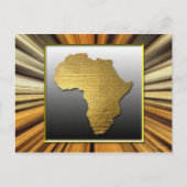 Afrika Das Land Gold Postkarte (Vorderseite)