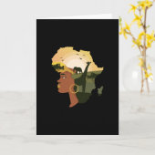 Afrika der Frauen Karte (Gelbe Blume)