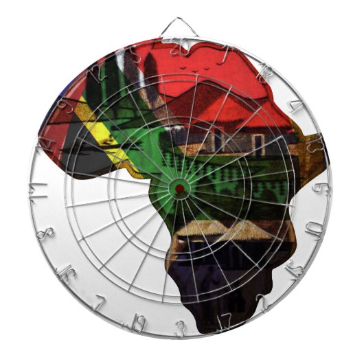 Afrika: Die Zuhause aller traditionellen Farben Dartscheibe (vorne)
