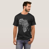 Afrika DNA Africa Fingerprint T-Shirt (Vorne ganz)
