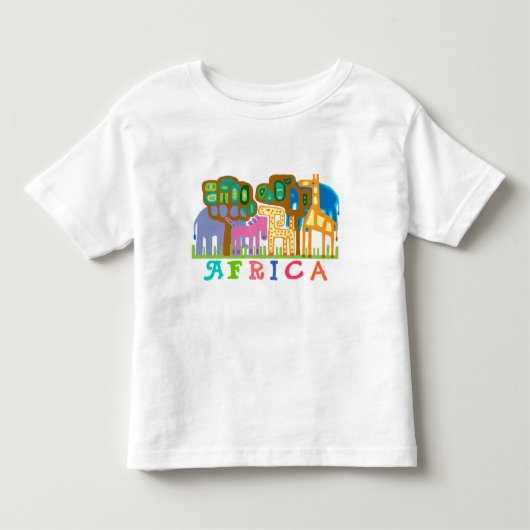 AFRIKA - Dschungeltiere Kleinkind T-shirt (Vorderseite)