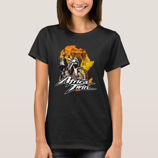 Afrika: Eine Reise durch zwei Motorräder T-Shirt (Vorderseite)