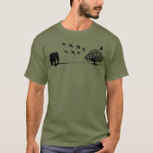 Afrika Elefantenvögel und Baumafrikanische Landsch T-Shirt (Vorderseite)