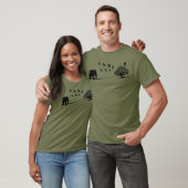 Afrika Elefantenvögel und Baumafrikanische Landsch T-Shirt (Unisex)