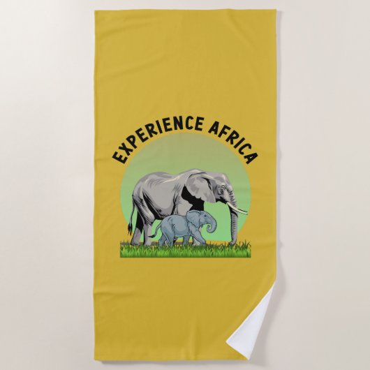 Afrika erleben strandtuch (Vorderseite)