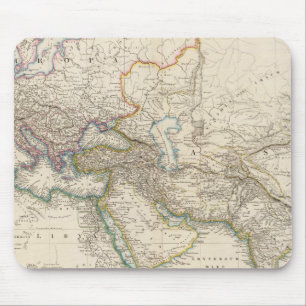 Afrika, Europa und Western Asien-Atlas-Karte Mousepad