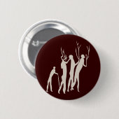 Afrika Felsmalerei Menschen africa cave art people Button (Vorne & Hinten)
