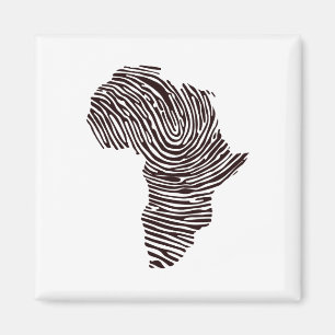 Afrika Fingerabdruck Kultureller Stolz Schwarze Ge Magnet