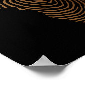 Afrika Fingerabdruck schwarze Geschichte Junenth Poster (Ecke)