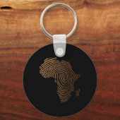 Afrika Fingerabdruck schwarze Geschichte Junenth Schlüsselanhänger (Vorderseite)