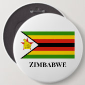 AFRIKA: FLAG VON SIMBABWE BUTTON (Vorne & Hinten)