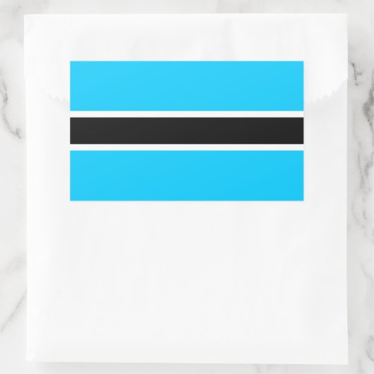Afrika: Flagge Botswanas Rechteckiger Aufkleber (Tasche)
