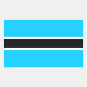 Afrika: Flagge Botswanas Rechteckiger Aufkleber (Vorderseite)