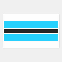 Afrika: Flagge Botswanas